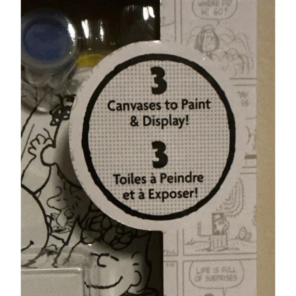 Peanuts Canvas Activity Set, 3 Canvases To Paint And Display.  New In‎ Box